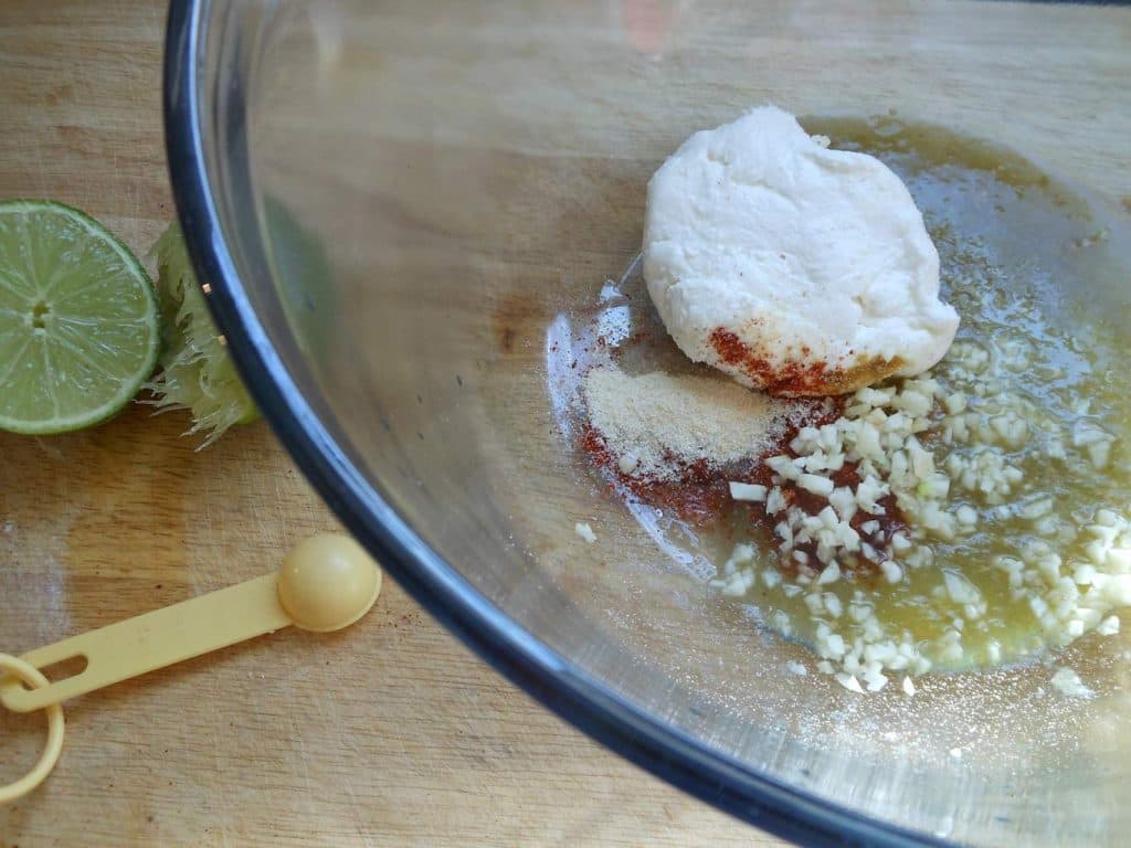 cream cheese, salsa verde, lime juice, garlic, SPICE