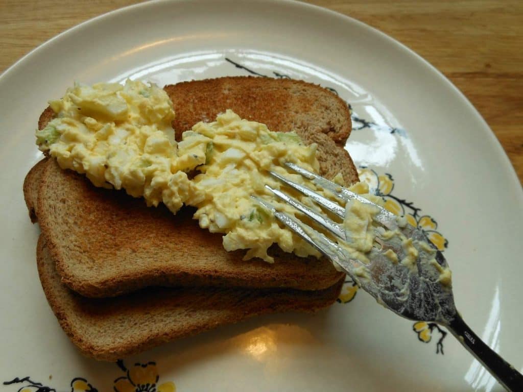 smeared on toast