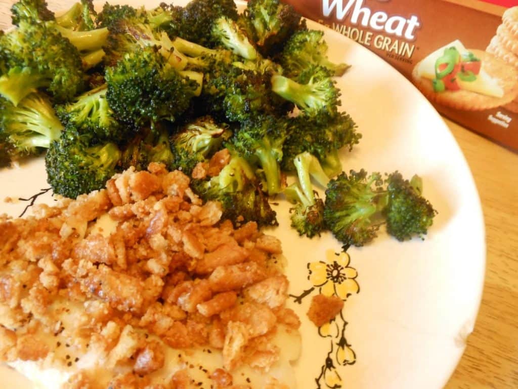 flaky white fish, crispy crust