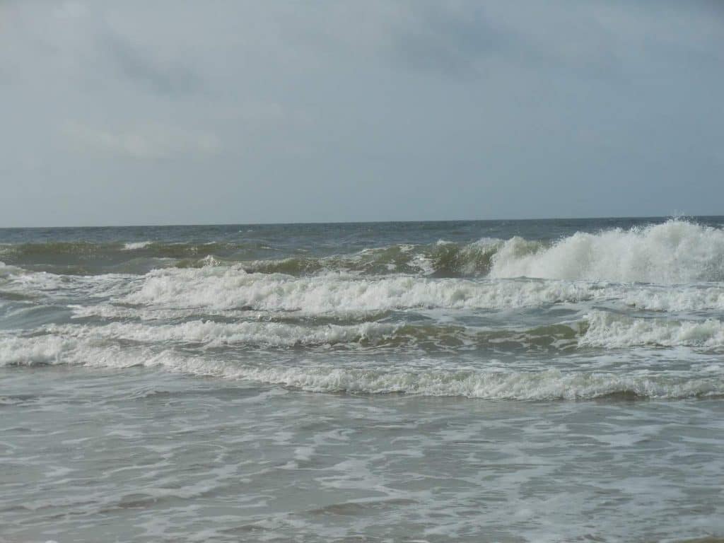 ocean waves at Oak Island