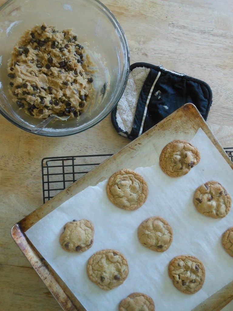 a pretty batch of cookies Best Big Fat Chewy Chocolate Chip Cookies