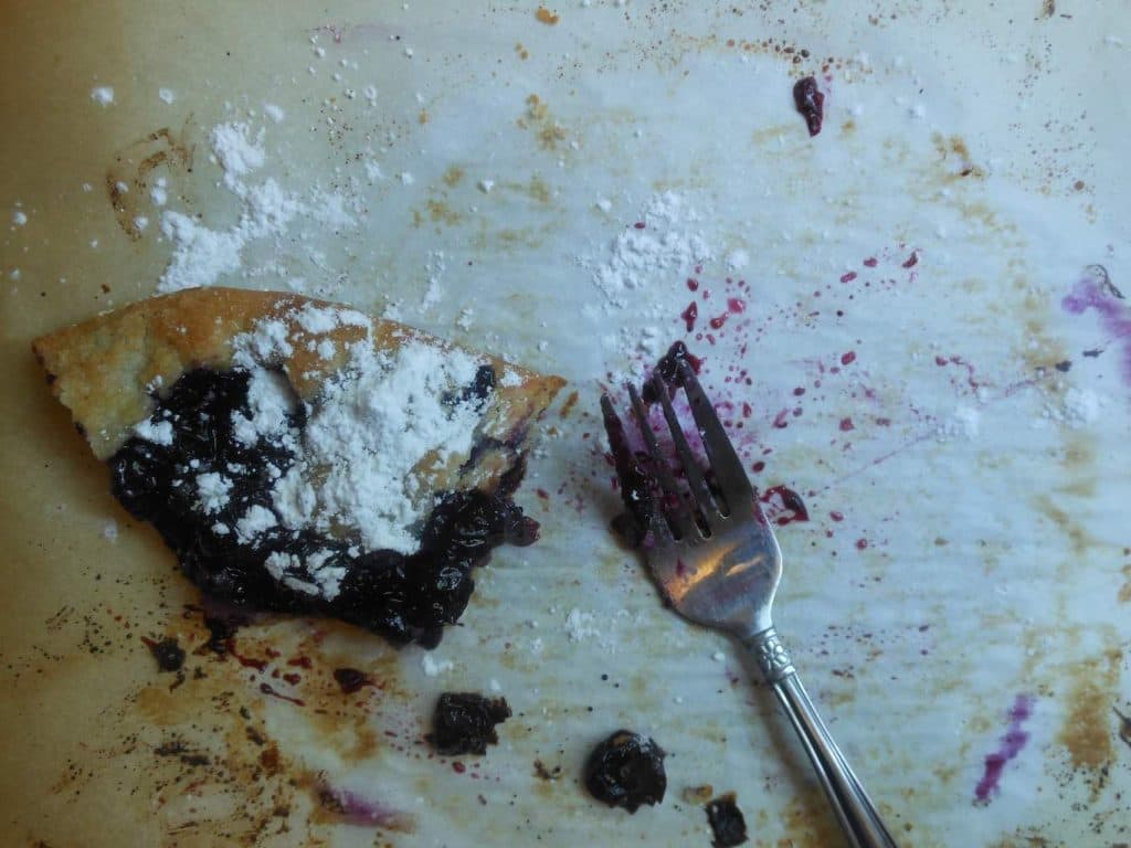 rustic blueberry tart... devoured