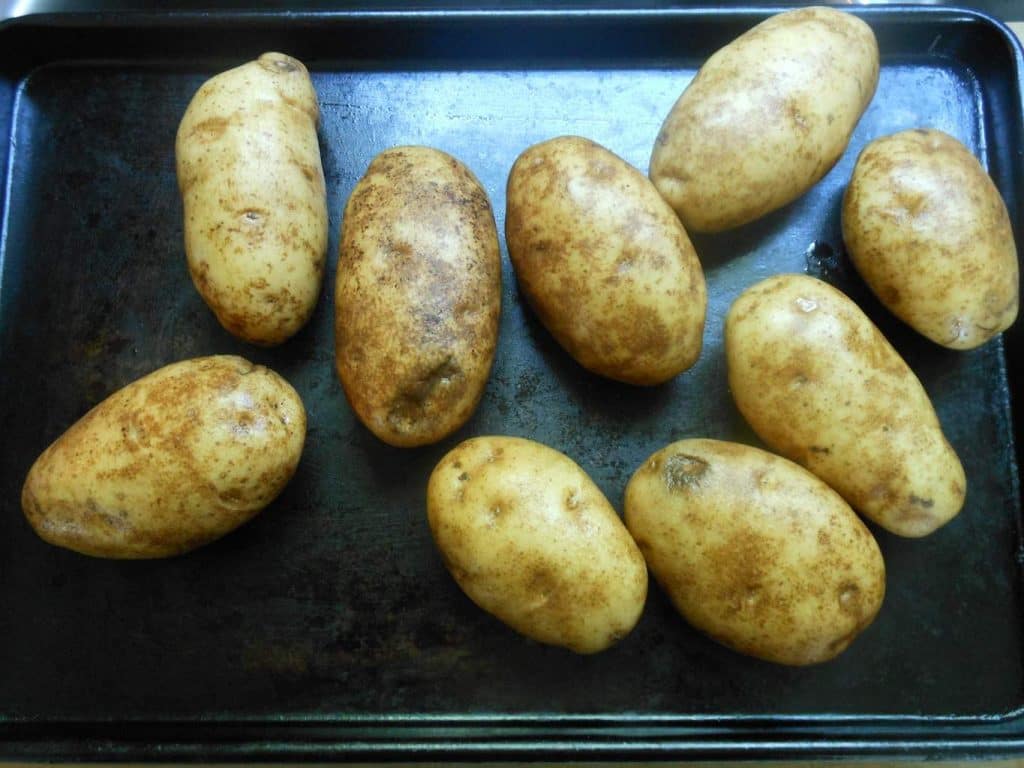 bake the potatoes