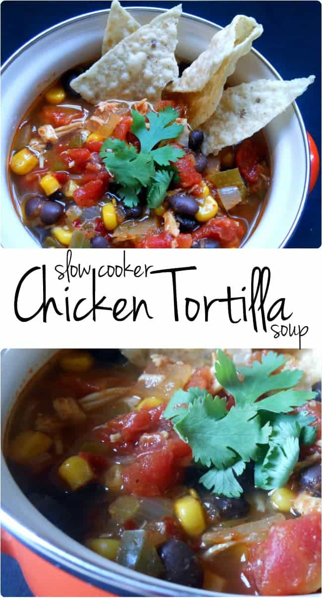 Slow Cooker Chicken Tortilla Soup - Sugar Dish Me