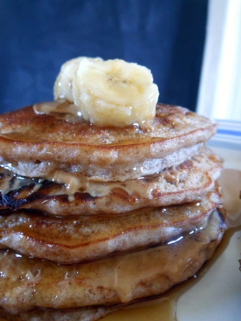 peanut butter banana pancakes