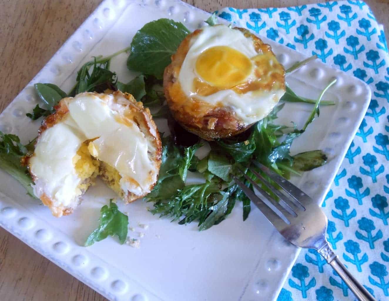Prosciutto and Provolone Baked Egg Breakfast Sugar Dish Me
