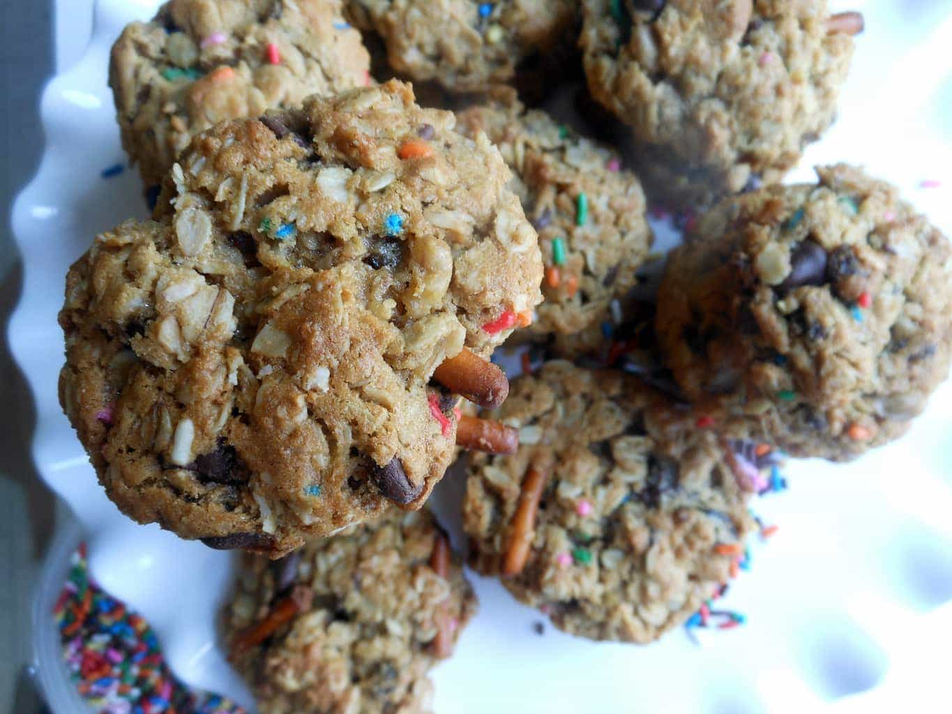 Loaded Peanut Butter Oatmeal Cookies Sugar Dish Me