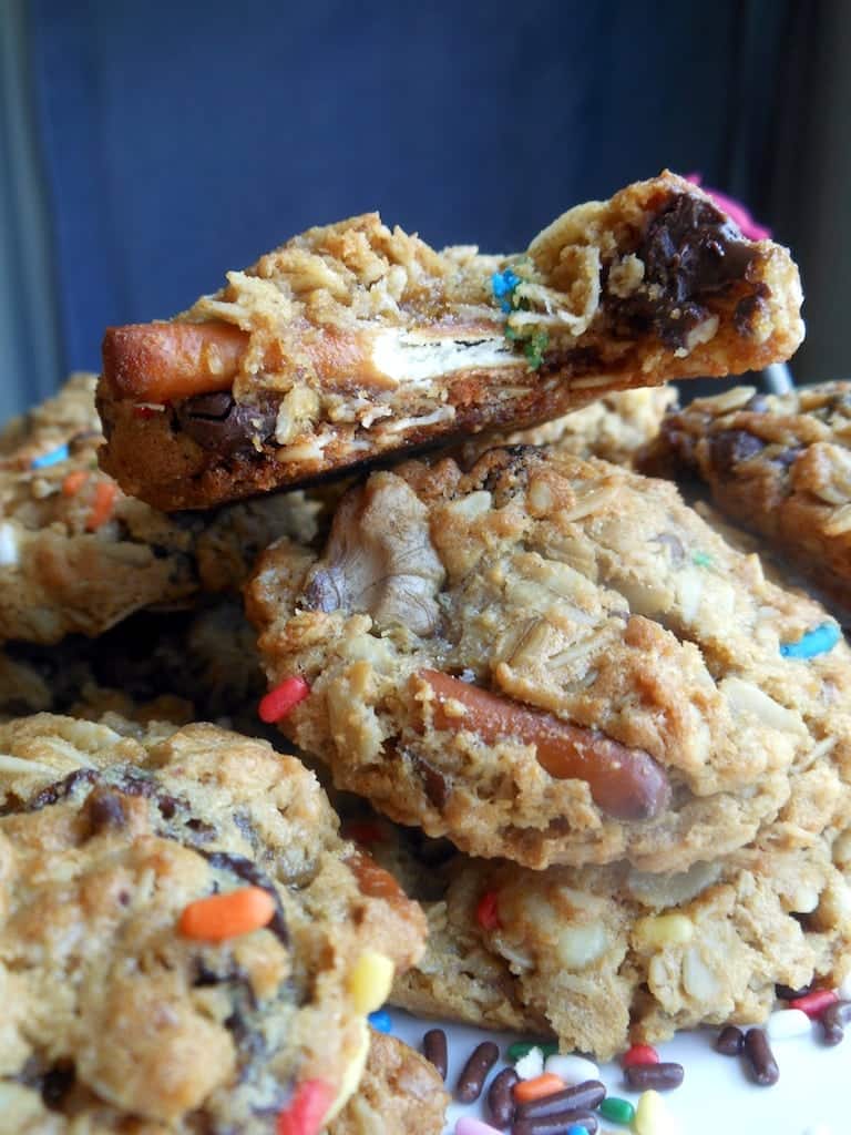 Loaded Peanut Butter Oatmeal Cookies Sugar Dish Me