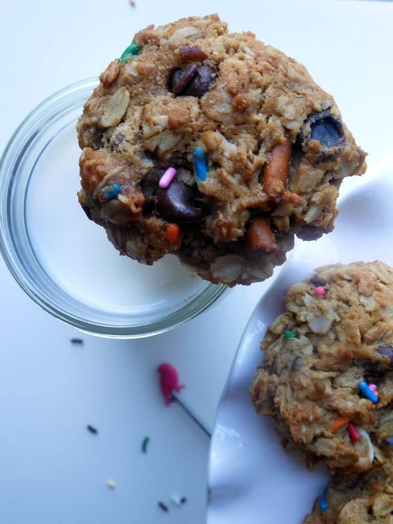 Loaded Peanut Butter Oatmeal Cookies Sugar Dish Me