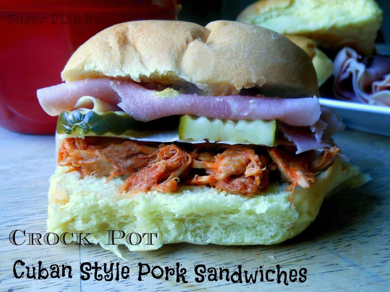 Crock Pot Cuban Style Pork Sandwiches Sugar Dish Me