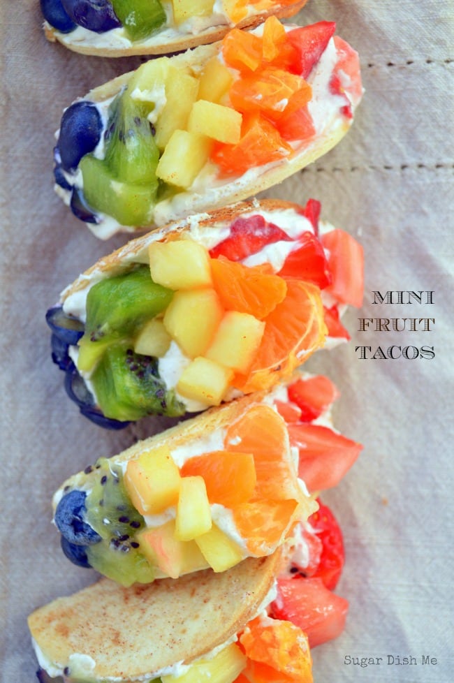 Mini Fruit Tacos Showcase Fresh Berries Taste With The Eyes