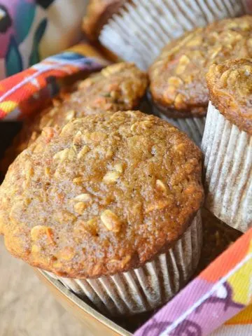 One Bowl Apple Carrot Muffins