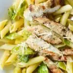 Permalink to: Penne with Grilled Chicken and Brussels Sprouts Penne with Grilled Chicken and Brussels Sprouts