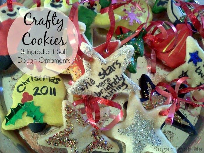 Crafty Cookies; Salt Dough Ornaments that are only 3 ingredients!