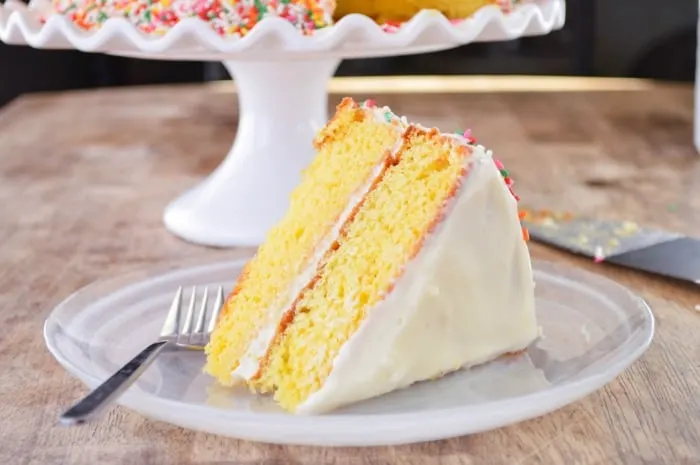 A slice of Citrus Cake
