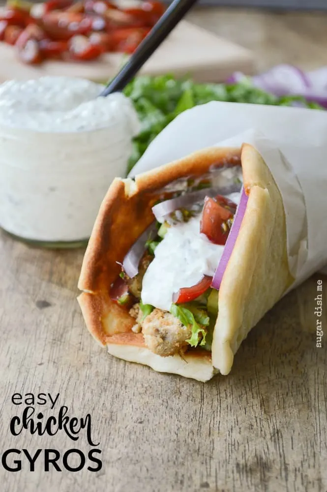 Greek Chicken Gyros - The Girl Who Ate Everything