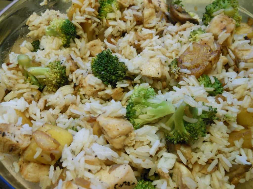 Pineapple Broccoli Jasmine Rice