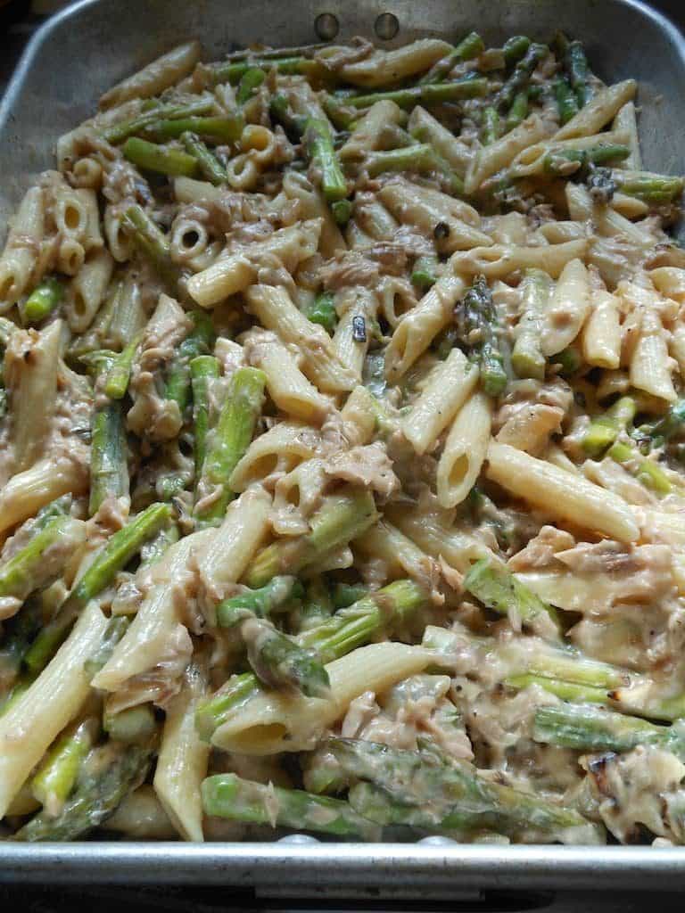 Tuna Noodle Asparagus Casserole