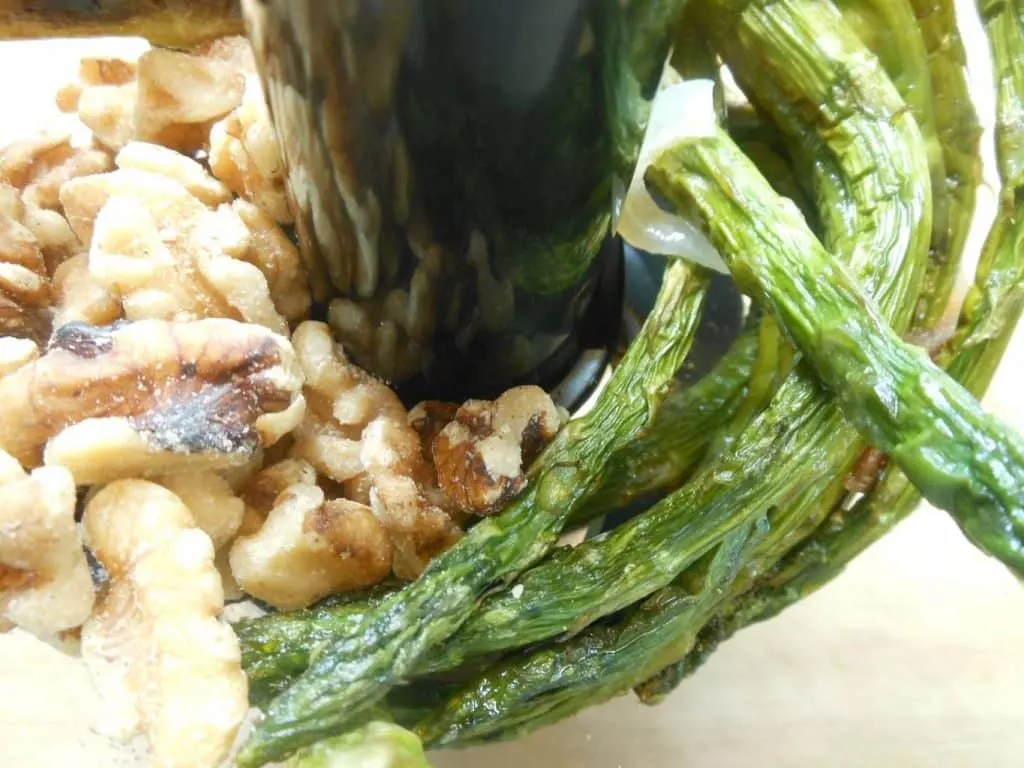 Asparagus + Walnut Pesto