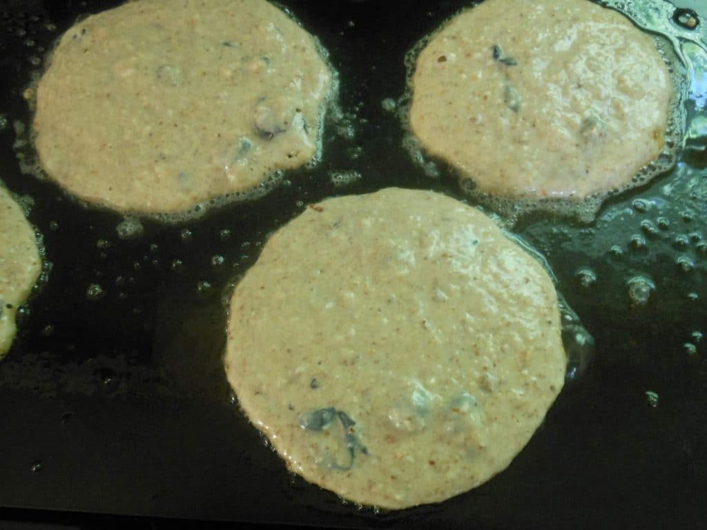Oat Nutty Whole Wheat Blueberry Pancakes