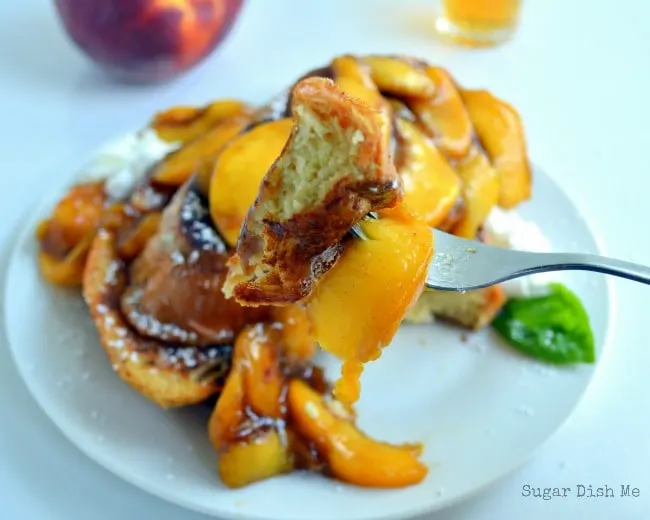 Bourbon Peach French Toast