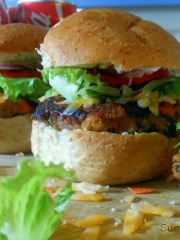 Cheesy BBQ Veggie Sliders