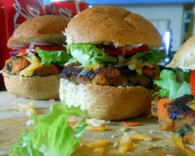 Cheesy BBQ Veggie Sliders