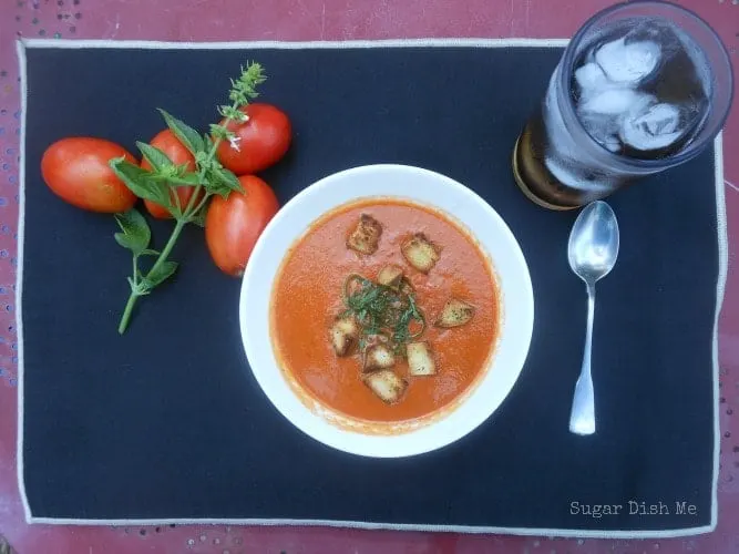 Roasted Tomato Basil Soup