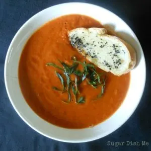 Roasted Tomato Basil Soup