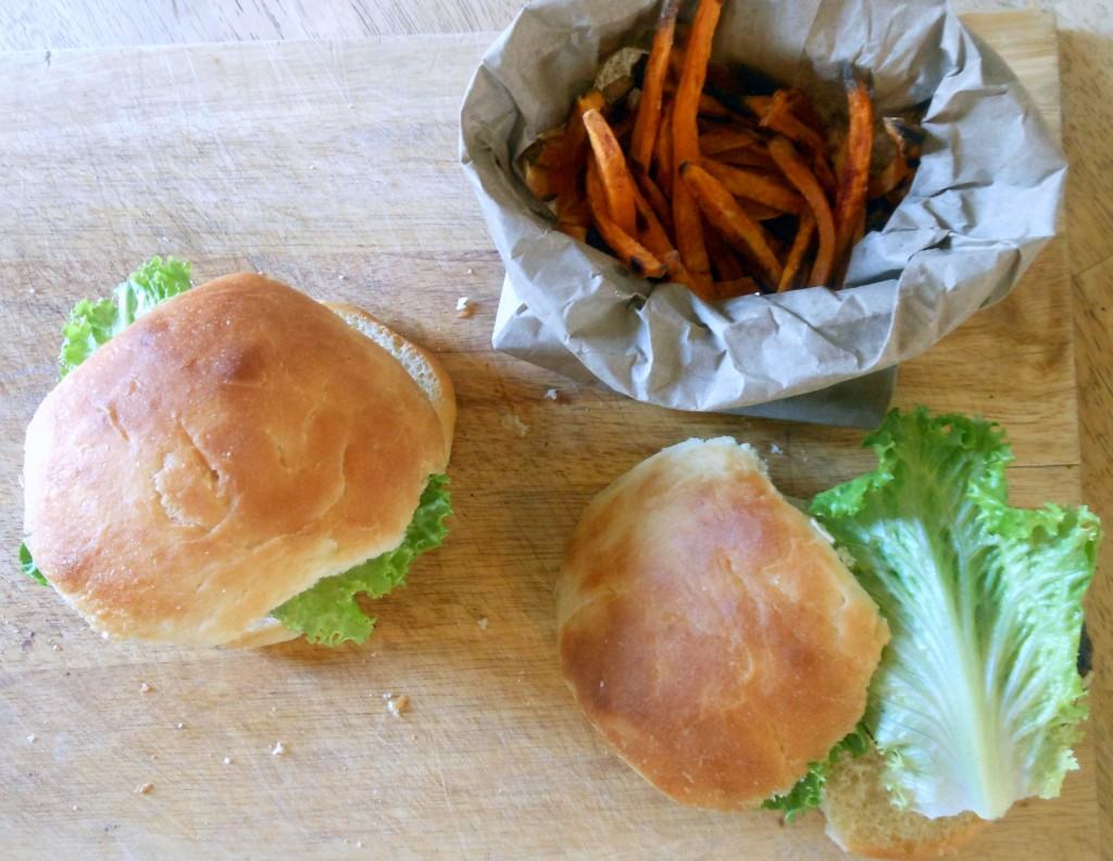 Apple, Gouda + Caramelized Onion Stuffed Turkey Burgers