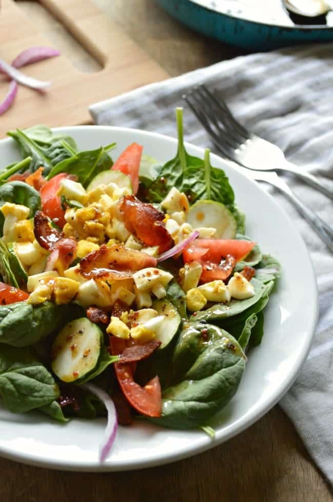 Hot Bacon Vinaigrette Salad