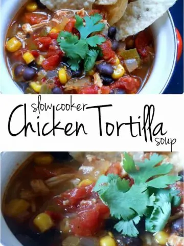 Slow Cooker Chicken Tortilla Soup