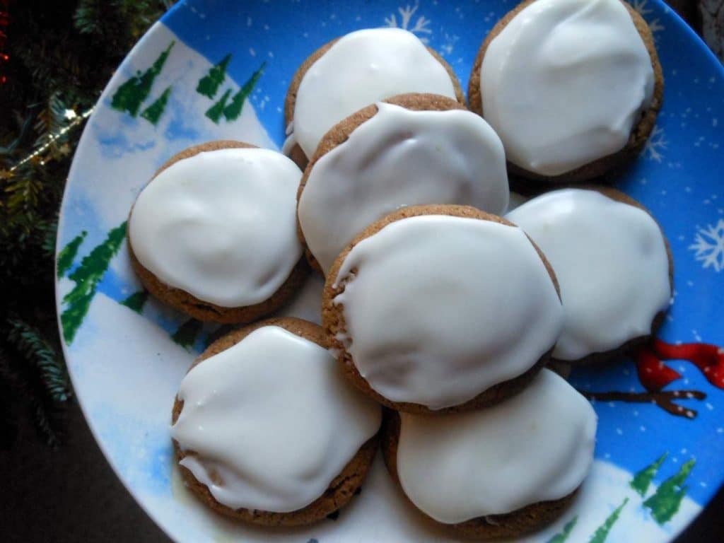 Chewy Ginger Cookies with Sweet Orange Glaze