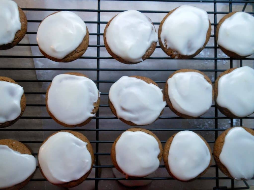 Chewy Ginger Cookies with Sweet Orange Glaze