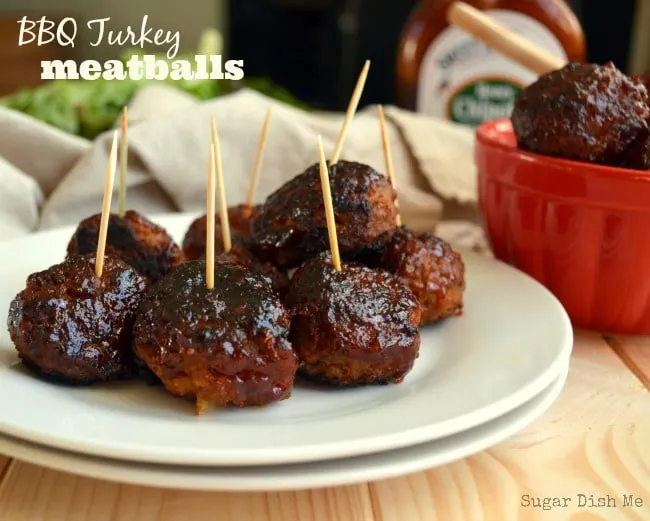 BBQ Turkey Meatballs - Sugar Dish Me