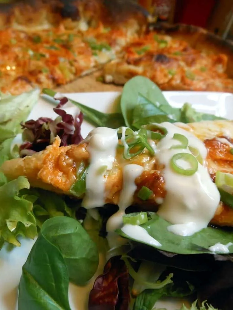 Buffalo Chicken Skillet Pizza