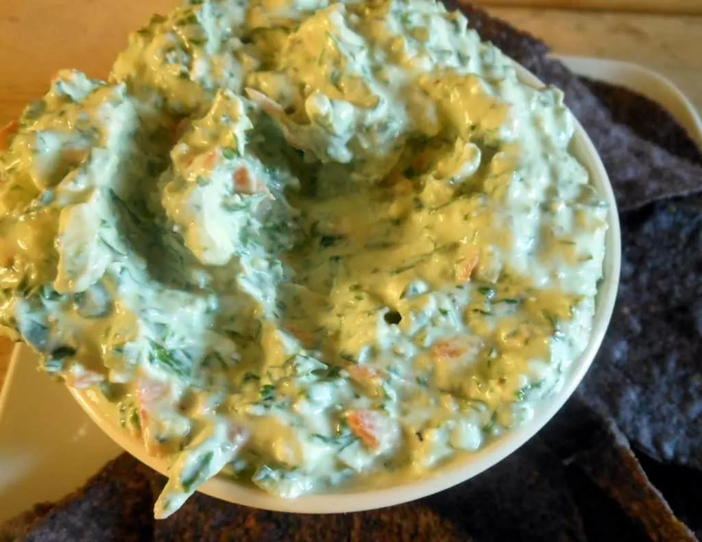 Light Spinach Dip