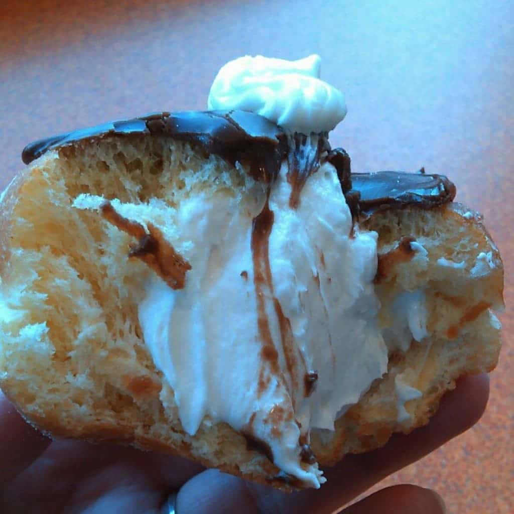 Dunkin Donuts Vanilla Creme Filled Donut