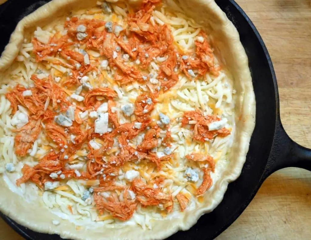 Buffalo Chicken Skillet Pizza