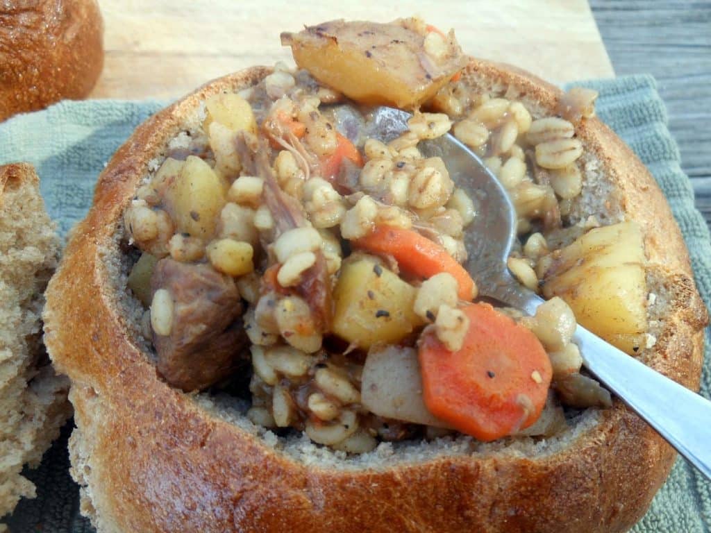 slow cooker beef beer & barley stew