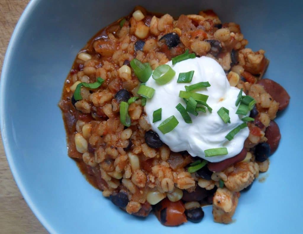 chicken and barley chili