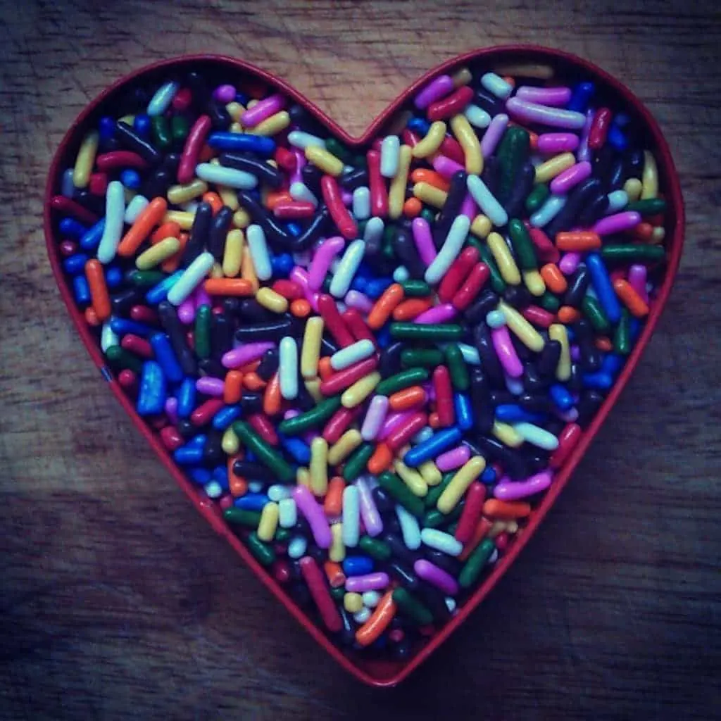 heart sprinkles