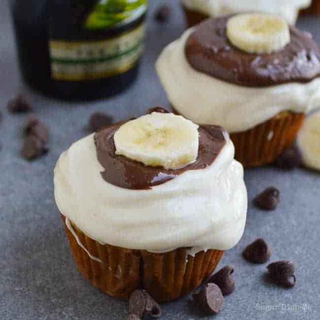 Bailey's Irish Banana Cupcakes