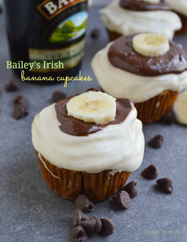 Bailey's Irish Banana Cupcakes
