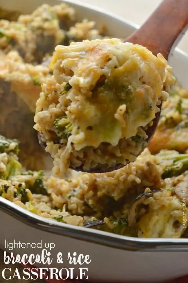 Lightened Up Broccoli Rice Casserole