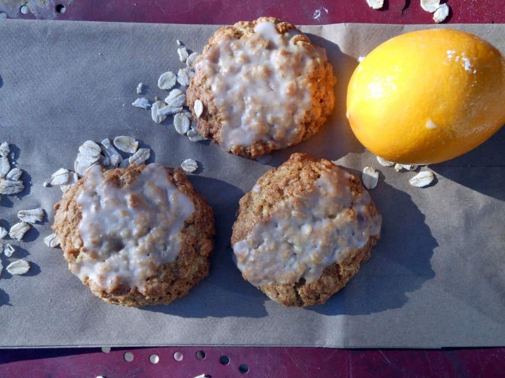 Meyer Lemon Oatmeal Cookies