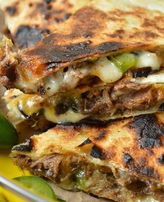 Slow Cooker Philly Cheesesteak Quesadillas Picture