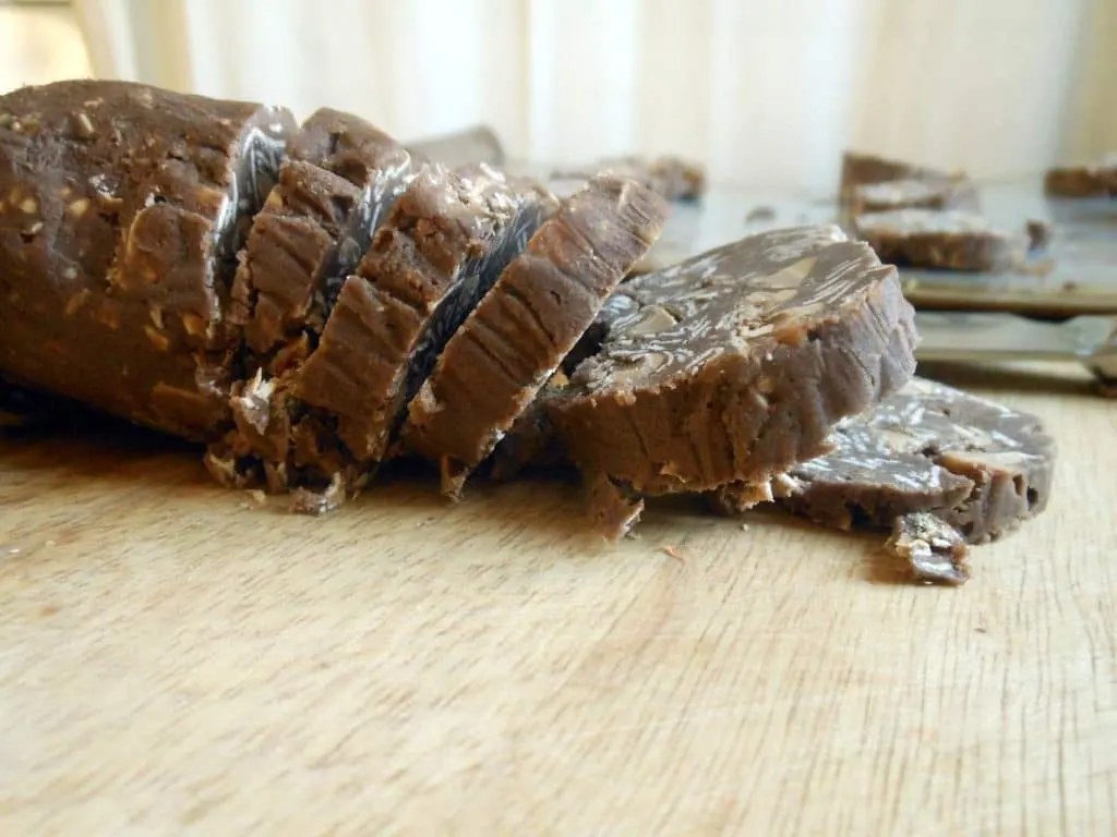Slice-n-Bake Chocolate Peanut Butter Chip Oatmeal Cookies