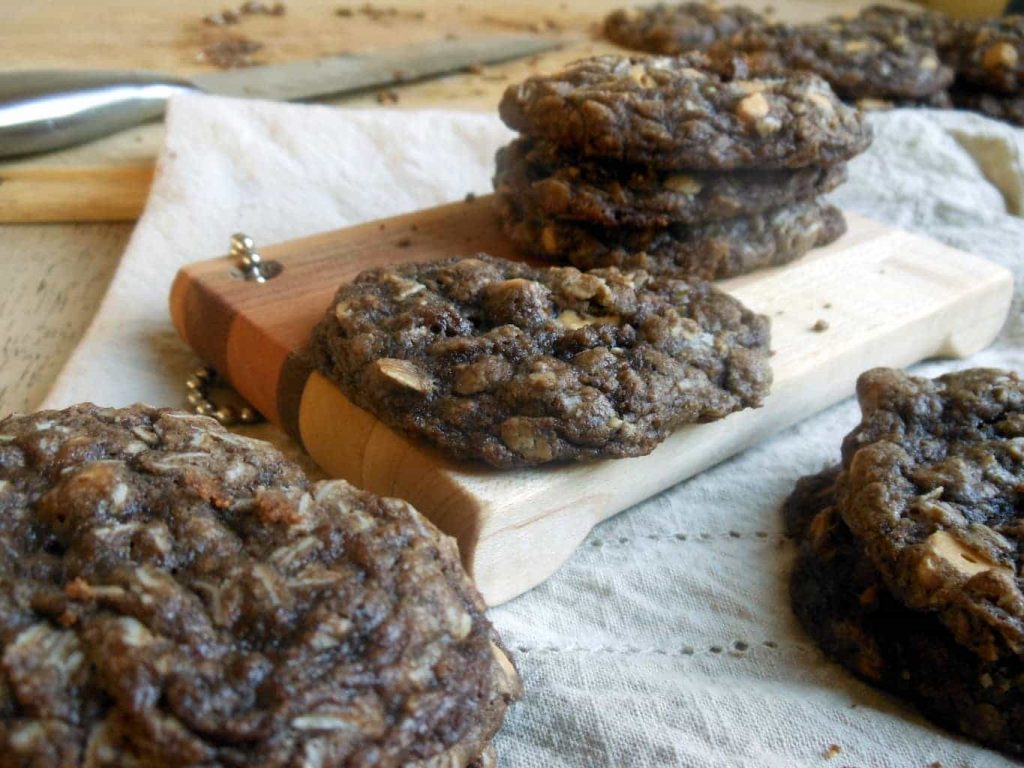 Slice-n-Bake Chocolate Peanut Butter Chip Oatmeal Cookies