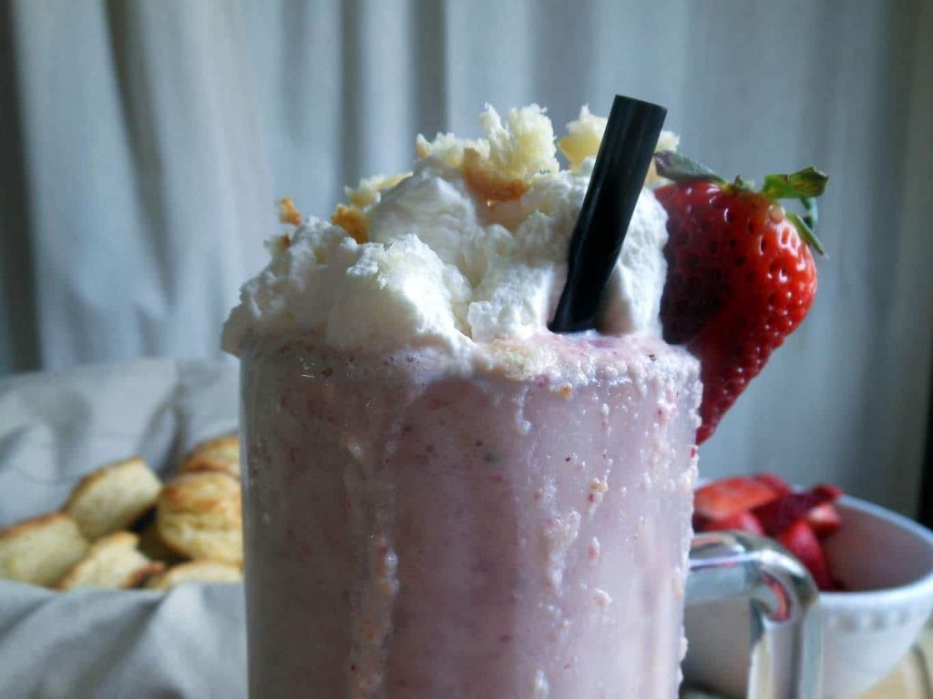 Strawberry Shortcake Milkshakes